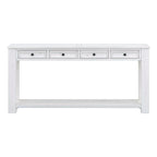 Console Table/Sofa Table with Storage Drawers and Bottom Shelf for Entryway Hallway